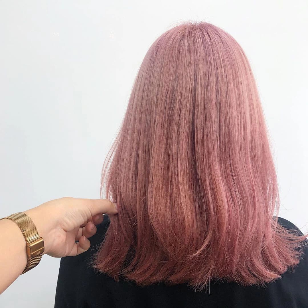 Tóc màu rose gold